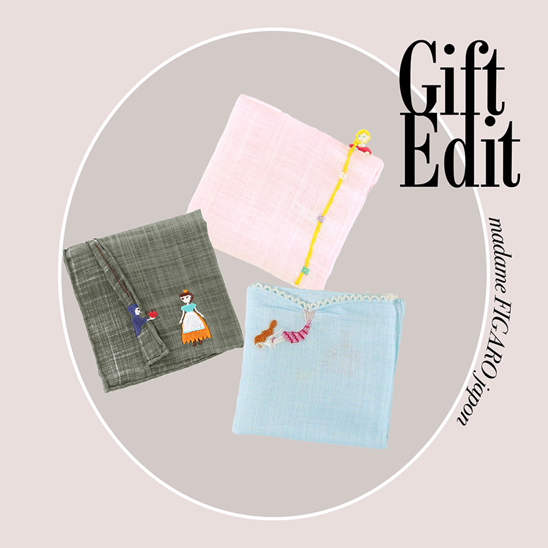 【今週のギフト】送別ギフトに迷ったら、刺繍入りの「童話ハンカチ」で笑顔を届けて。