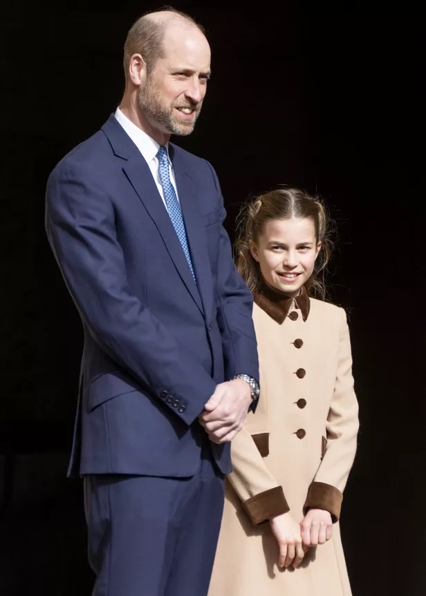 ウィリアム皇太子と娘のシャーロット王女